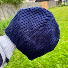 Image of reebok navy beanie