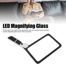 Folding Handheld Magnifying Glass 48 Light Chips 5X Magnification LED