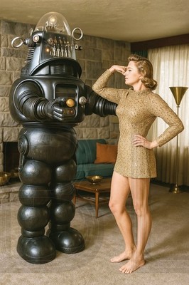 Forbidden Planet Anne Francis Robby the Robot  13 x 19''  Photo Print