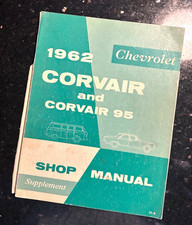 Gm Factory Shop Manual Supplement St 8 For 1962 Corvair Corvair 95 - A Great C Gm Factory Shop Manual Supplement St 8 For 1962 Corvair Corvair 95 - A Great C