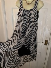 Wallis long short evening Dress Size 12 holiday