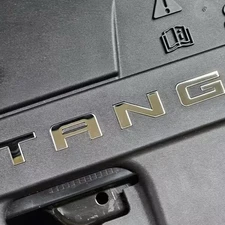 For 24-26 Mustang 7pc SS Inserts Radiator Cover Letters - Chrome Finish