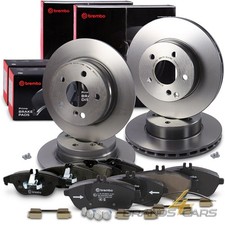 BREMBO BREMSSCHEIBEN +BREMSBEL&Auml;GE VORNE+HINTEN F&Uuml;R MERCEDES C-KLASSE W204 S204