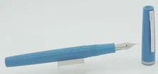 Esterbrook A101 Blue & Chrome Aerometric Fountain Pen - 2668 Medium Nib - 1950's