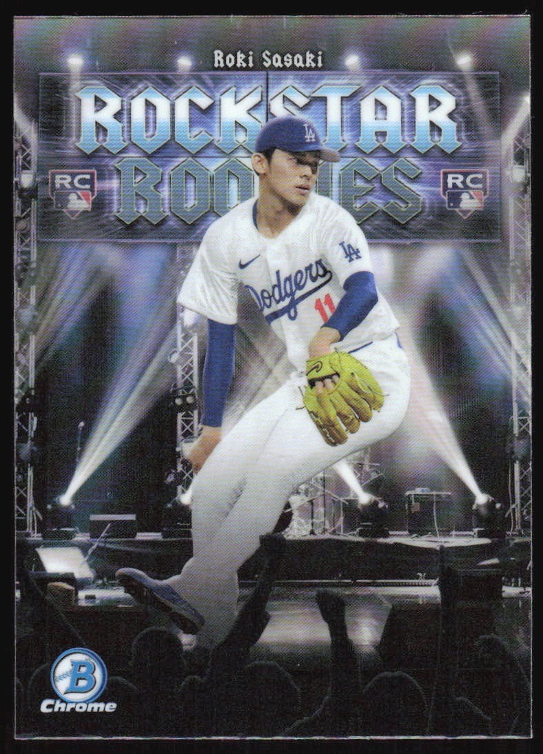 2025 Bowman Chrome Roki Sasaki #RR-20 Rockstar Rookies Los Angeles Dodgers