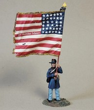 BRITAINS CIVIL WAR 31244 FEDERAL COLOR SERGEANT ABLE PECK 24TH MICHIGAN 1863