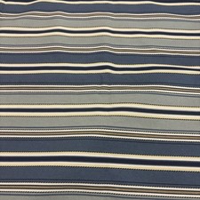 2 Yd X 44 New Richloom Fabric Thick Decorators Upholstery Blue White Stripe
