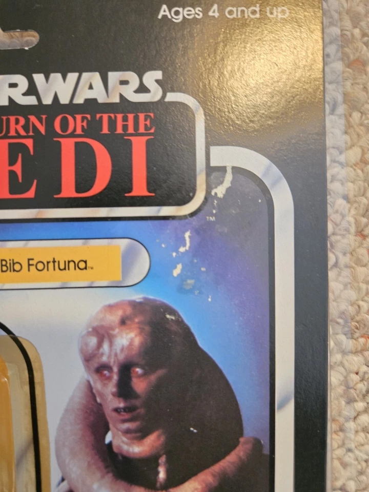 Babero trasero Fortuna 77 vintage de Star Wars ROTJ 1983, sin usar, en caja Foto 3 de 4