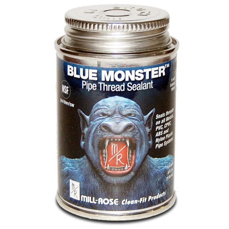 Mill-Rose Blue Monster 76009 Heavy-Duty Industrial Pipe Thread Sealant 4 oz