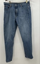 Levi's 505 Regular Fit Straight Leg Jeans 38x32 Blue Medium Wash