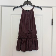 Tahari Purple Spaghetti-Strap Dress, Size XS