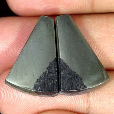 37,00 Ct Natürlicher Apache Gold Paar Fancy Cabochon Lose Edelstein 15x23x4 mm