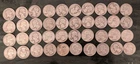 Washington Silver Quarters Roll Lot of 40 Circulated 25C Coins