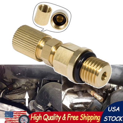 #ad #ad Fuel Pressure Test Fitting Adapter with Schrader Valve For 2003 2010 Ford 6.0L $16.80