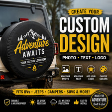 Custom Spare Tire Cover Rv Trailer Camper Suv Jeep Fits 14 15 16 17 Inch Rims Custom Spare Tire Cover Rv Trailer Camper Suv Jeep Fits 14 15 16 17 Inch Rims