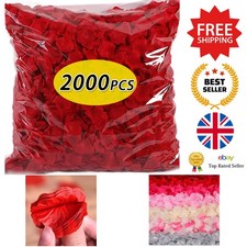 Fake Petals - Colorful Simulation Silk Rose Petals for Valentine's Day