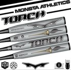 NIW 2025 Monsta Silver Foil Raiders Torch M2 4500 Stiff 25oz ASA Softball Bat