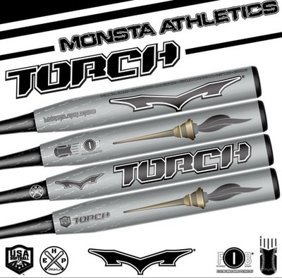 NIW 2025 Monsta Silver Foil Raiders Torch M2 4500 Stiff 25oz ASA