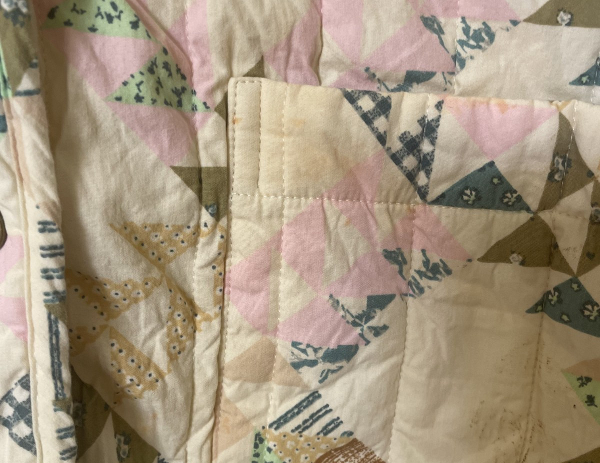 Universal Threads quilted jacket size M patchwork… - image 12