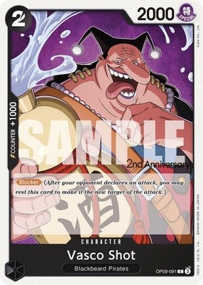 Light Play, English One Piece Vasco Shot - OP09-091 - C (2nd Anniversary Tournam