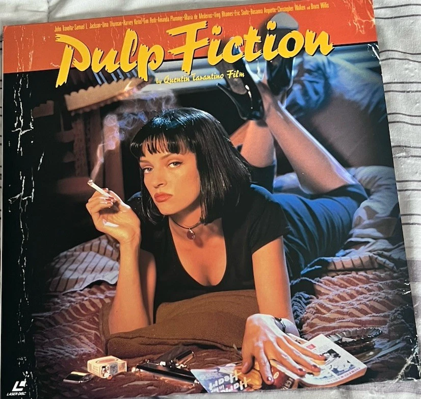 Pulp Fiction (1994)•Japanese Laserdisc•RARE•with obi•original sleeve•Tarantino - Image 2 of 4