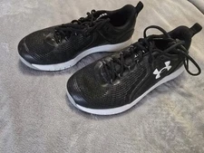 Black/White Under Armour Athletic Sneakers