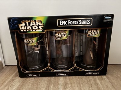 Star Wars Epic Force Series Deluxe Pack Han Solo Chewbacca Obi-Wan Kenobi OVP