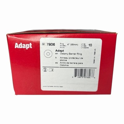 Hollister Adapt 7806 Ostomy Barrier Ring 4''(98mm) 10 Rings FREE SHIPPING!!
