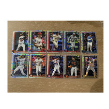 Topps MLB 10 Card Lot 2025 Chrome Rookie Simpson Hiraldo Fitzgerald Wolfram