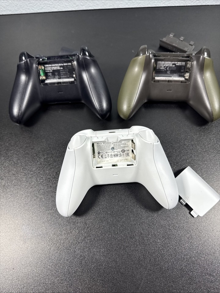 3X Xbox One Controllers Battlefield 1 Military Green - White & Black ...