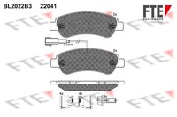 FTE Bremsbelagsatz, Scheibenbremse Hinterachse U.A. FüR CitroËN, Fiat, Opel
