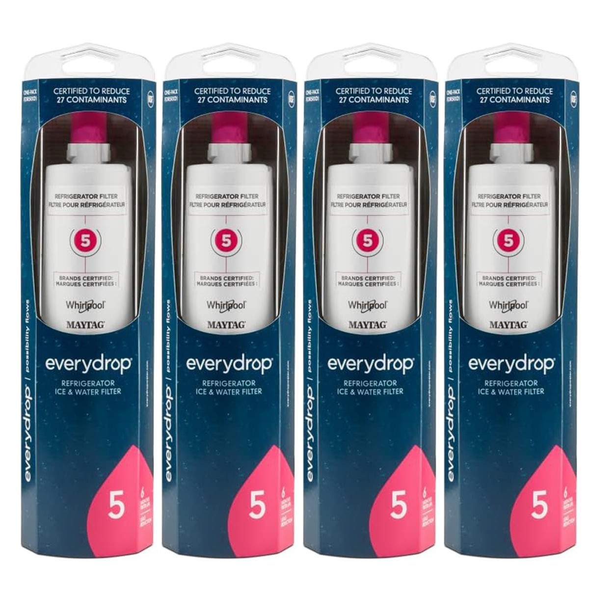 1-4x EDR²5RXD1 filter 5 Refrigerator Water Filter 4392857 NL300 4396547 4396510P