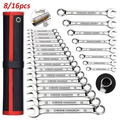 Kombischlüssel-Set 45# Stahl Mit Etui Für Auto-Reparatur