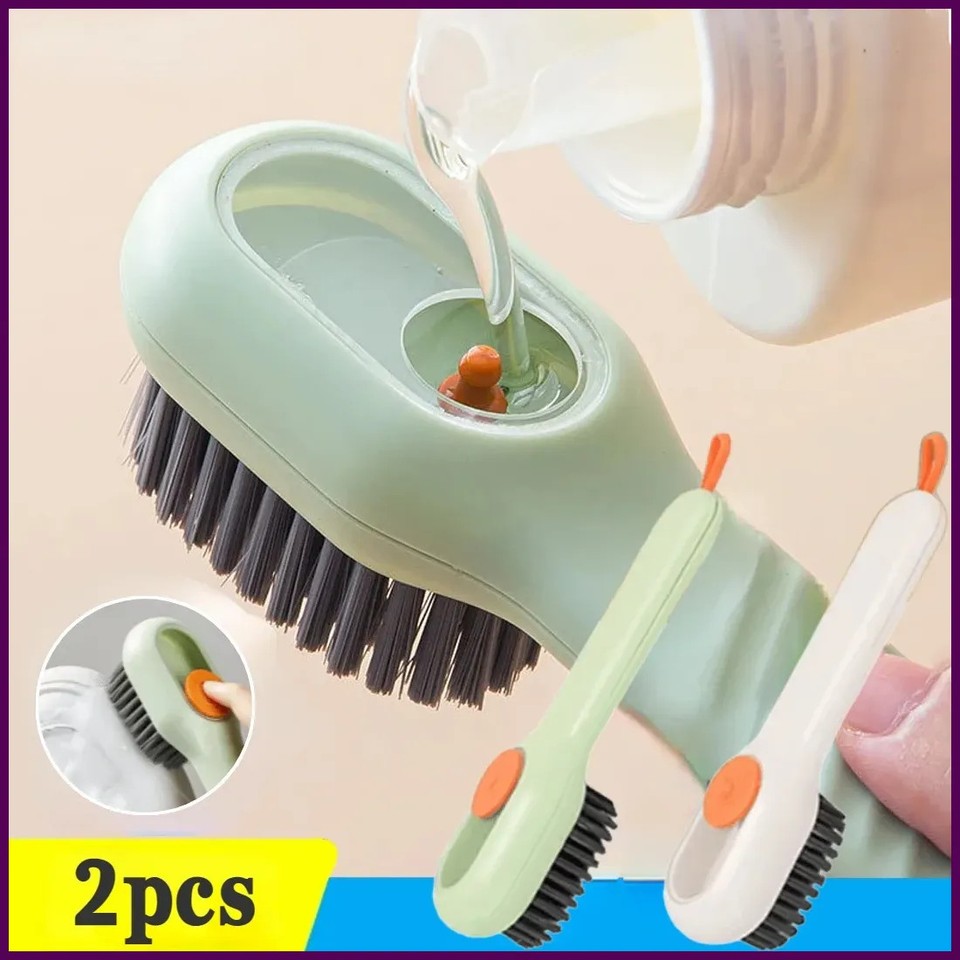 Cepillo de limpieza multifunción para zapatos, suave, automático, líquido, largo