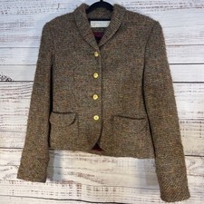 Doncaster Wool/Silk Knit Blazer With Pockets Size 6