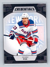 2022-23 Upper Deck Credentials #55 Adam Fox New York Rangers