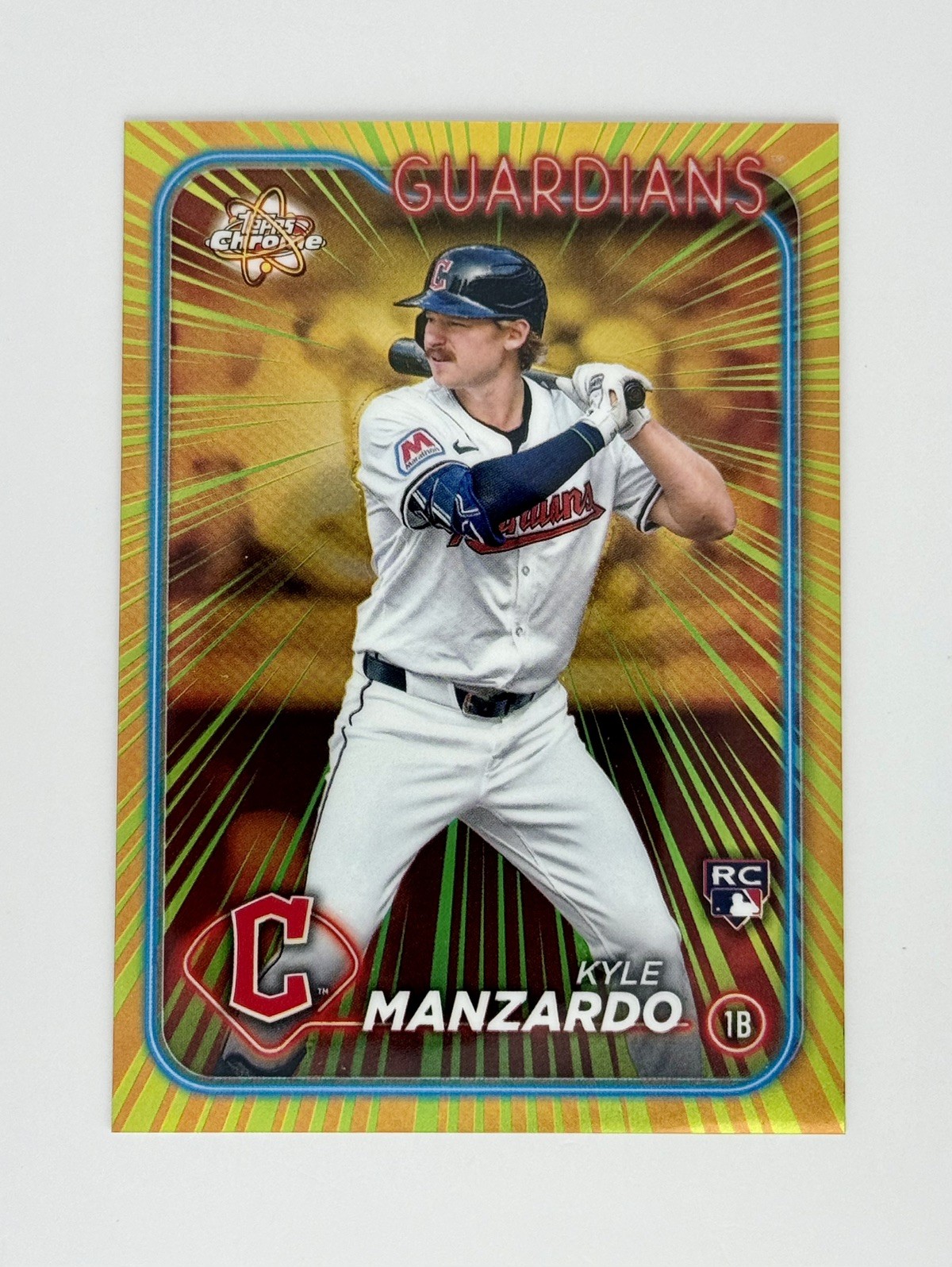 2024 Topps Chrome Update Series - Radiating Rookies Kyle Manzardo #RR-25 (RC)