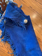 Riding chaps women’s size large (royal blue)