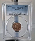 1864 1C Indian Head Cent Proof PCGS PR65RB Bronze