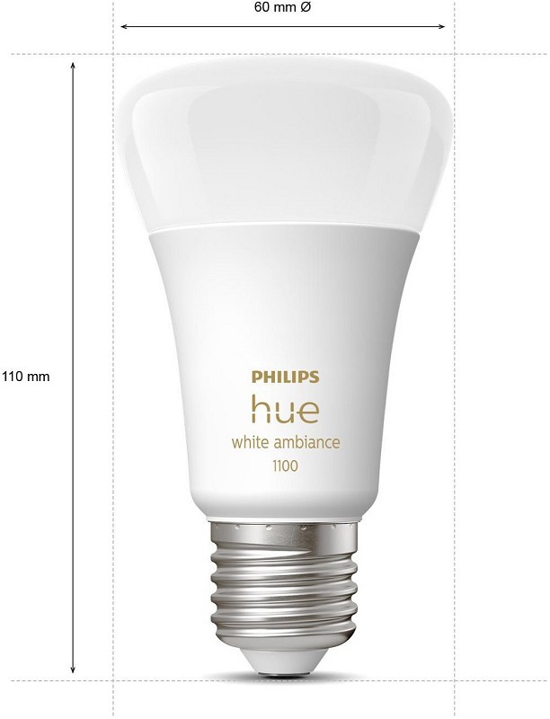 hue LED-Lampe Wh. Amb. 8W A60 E27 2er Pack Thumbnail 9