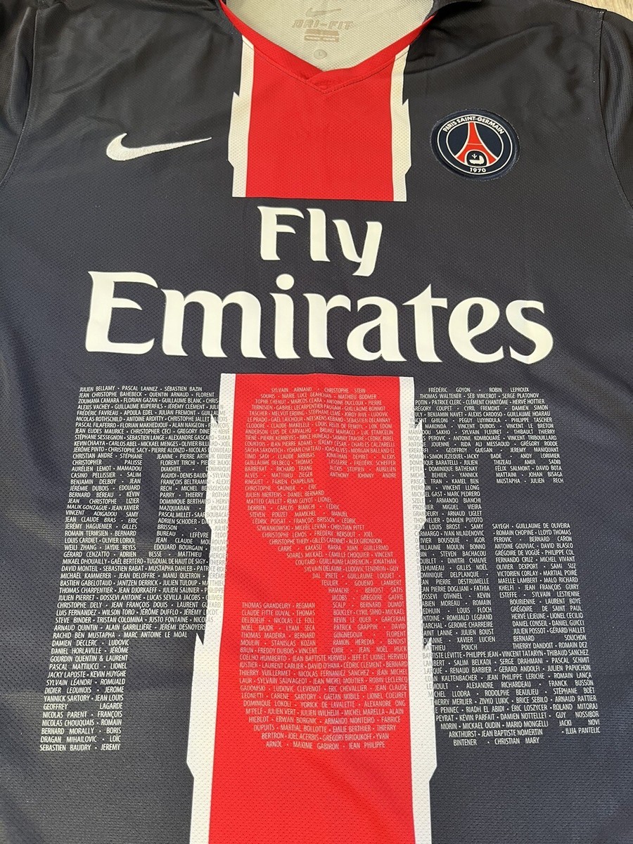 Maillot PSG Collector 40 ans 2010/2011 10/11 - Edition limitée - Taille