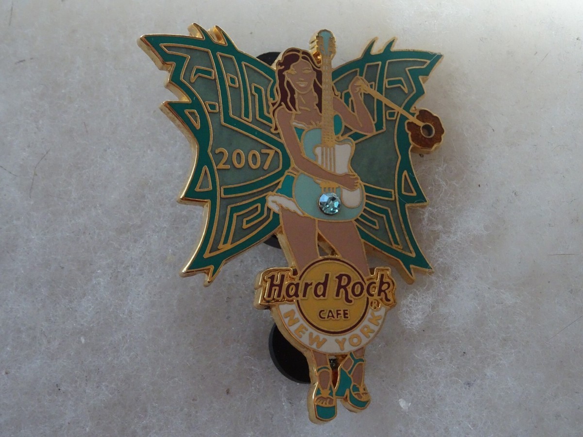 Hard Rock Cafe pin New York Lighted Birthstone Fairy Girl