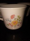 Vintage CORELLE Corning SPRING MEADOW Cups Mugs -Set 5- Floral Pink Yellow Blue  — photo 2