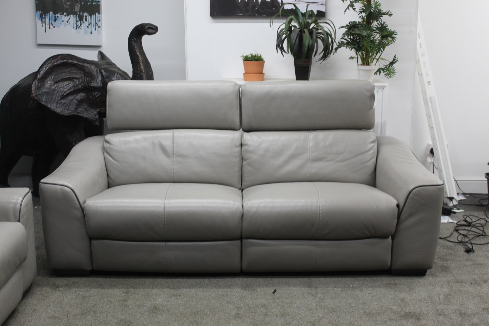 XAVIER, ELIXIR, ELECTRIC RECLINER PAIR OF 3 SEATER SOFAS IN FEATHER