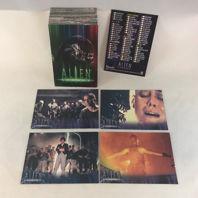 ALIEN LEGACY 1998 COMPLETE CARD SET SIGOURNEY WEAVER (FIRST FOUR MOVIES)