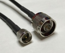 N Type Male to Mini-UHF Male RFC195 Coax Low Loss RF Pigtail Cable USA
