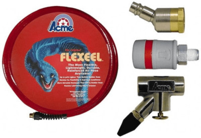 ACME Coilhose Pneumatics 4 Piece Blow Gun & Hose Paint Boot Kit A3715