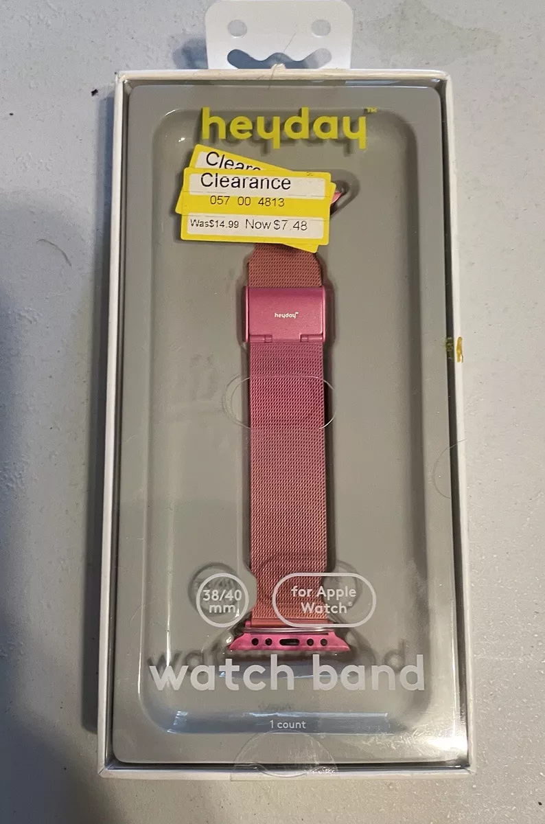 Heyday Metal Mesh Band for Apple Watch 38 40mm Pink eBay