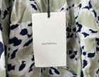 NEW Faithfull The Brand Handmade Green White Black Ruffle Rayon Skirt Sz S Small — photo 7