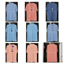 5 colors of Pebble Beach Dry-Luxe Performance Golf Polo Shirt